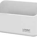 loukin Magnetic Marker Holder, Dry Erase Marker Holder, Remote Control Holder, Magnetic Storage Organizer for Whiteboard or Refrigerators (White)