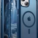jaroco Magnetic for iPhone 13 Case, [Compatible with MagSafe][Military Grade Drop Protection][Heavy Duty Protection][Non-Slip][Shockproof] 2-Layer Durable Bumper Phone Case 6.1''-Deep Blue