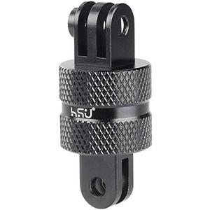HSU Aluminum 360 Degree Rotation Camera Mount, Vertical Metal Swivel Tripod Adapter Compatible with GoPro Hero 13/12/11/10/9/8/7/6/5 Session AKASO Campark DJI and Other Action Cameras