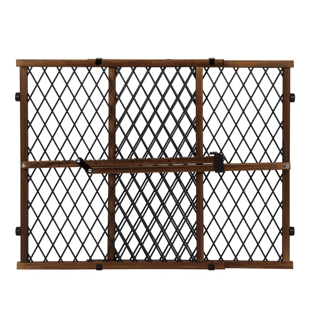 Position & Lock Adjustable Wood Baby Gate (Farmhouse Collection)