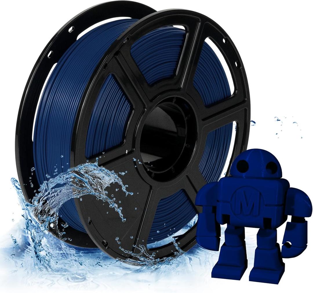 FLASHFORGE PETG Pro Filament 1.75mm Blue, 3D Printer Filament 1kg (2.2lbs) Spool, Dimensional Accuracy +/- 0.02mm, 3D Printing Filament for Various Mechanical Parts, Waterproof Parts