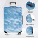 FOREVER QUEEN Blue Luggage Cover Suitcase Protector Suitcase Cover Anti-Scratch,Stretchable Bag Cover Washable Durable Polyester