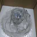 Chrome Pendant Light for Kitchen Island 10" Modern Glass Dome Hanging Light Fixture, Single E26 Ceiling Pendant Lamp for Dining Room, Hallway, Bedroom, 9.4 inches