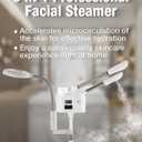 Professional Facial Steamer 3 in 1 Steamer for Face with Hot & Cold Nozzle 5X LED Magnifying Lamp Facial Steamer for Esthetician Beauty Face Equipment Use at Home or Salon