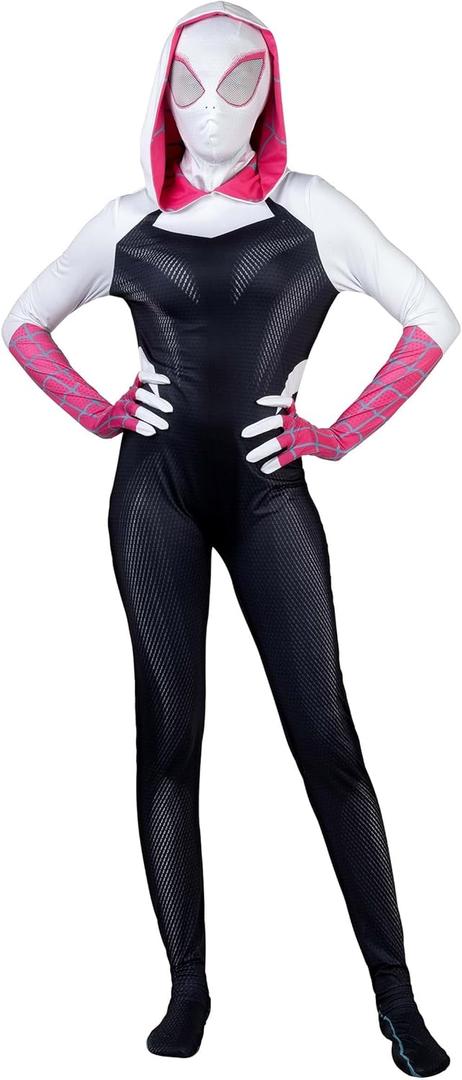 Adult Spider-Gwen Zentai Suit Costume | Marvel Costumes, M/M (8/10) Adult