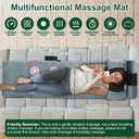 Full Body Massage Mat with Heat, 10 Vibration Nodes Massage Chair Pad with 3 Heating Levels , Multifunctional Full Body Relaxation Seat Back Massager with Head Neck Foot Massage Pillow for Home Office 70.87"x20.47"x5.9"