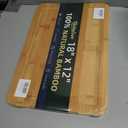 Heimlove Extra Large Bamboo Cutting Board, 18" x 12" Cutting Boards for Kitchen Charcuterie Boards with Juice Groove and Handles, Chopping Board for Meat, Vegetables and Cheese
