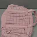 CLUCI Quilted Duffel Bag for Women, Large Puffer Duffle Weekender Bag with Shoe Compartment, Overnight Carry On Bag Workout for Airplane, Sports (Pink)