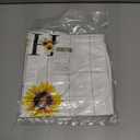 TAJWE Spring Kitchen Towels 18x26 Inch Set of 2 Sunflower Floral Sunshine Buffalo Plaid Dish Towels Farmhouse Summer Holiday Absorbent Decorative Grid Hand Towels for Kitchen Bathroom Home Decoration