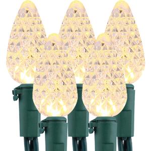 Brizled Gentle Twinkle C5 Christmas Lights, 33ft 100 LED Christmas String Lights, Connectable 120V Warm White Xmas Tree Light Indoor Outdoor Twinkle Xmas Light for Tree Home Holiday Wedding Decor