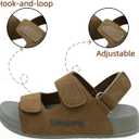 SMajong Boys Sandals Girls Sandal Kids | Non-Slip Slides, Lightweight, Adjustable, Open Toes, Flat