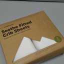 KeaBabies 2-Pack Organic Crib Sheets for Boys, Girls - 52x28 Fitted Crib Mattress Sheet Neutral, Breathable Jersey Cotton Cover for Baby Bed, Toddler Mattress, Soft & Cute Prints (Soft White)