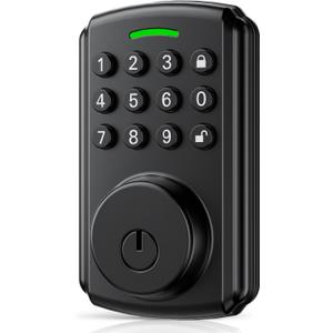 Keyless Entry Door Lock | APP Not Required | Work with Gateway, Alexa and Google As | IP65 Waterproof | Deadbolt Smart Locks for Front Door | Auto Lock
