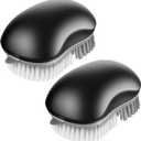 MR.SIGA Fruit and Vegetable Cleaning Brush with Non Slip Comfortable Grip, Pack of 2, Black