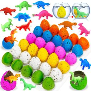 30 Pack Easter Basket Stuffers for Kids, Dinosaur Egg Hatching for Toddler Girls Boys Classroom Exchange School Prizes Funny Dino Toys Easter Egg Hunt Party Favor Pinata Filler