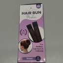 Andlane French Hair Bun Maker - Easy Donut and Bun makers for Women's hair & Kids - for Shaping medium length and normal thickness hair into Perfect Bun (Brown - Pack of 2)