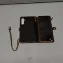 Defencase Compatible with Galaxy A54 5G Case Wallet with RFID Blocking Card Holder for Women Men, PU Leather Magnetic Snap Flip Zipper Strap Wallet Phone Case Fit for Samsung Galaxy A54 5G, Coffee