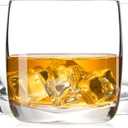 Whiskey Glasses Set of 6, Premium Crystal Bourbon Glass, 10.5 oz Drinking Glasses for Scotch, Cocktail, Whisky and Juice, Transparent Rocks Glasses, Dishwasher Safe Glassware, Gifts for Fathers