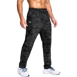 G Gradual Men's Fleece Lined Pants with Zipper Pocket Winter Warm Athletic Joggers Sweatpants for Men Workout Running Gym, Medium