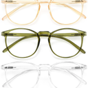 IBOANN Iconic Blue Light Glasses for Woman - Computer Glasses up to 99% Blue Light Blocking - Anti Eyestrain & UV Glare