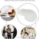 Hemoton Creative Ceramic Sauce Plate 5.11 Inch Decorative Oyster Shape Condiment Tray for Serving Soy Sauce and Seasonings Ideal for Home and Restaurant Dining