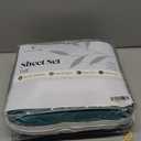 LuxClub 4 PC Full Sheet Set, Breathable Luxury Bed Sheets, Deep Pockets 18" Wrinkle Free Cooling Bed Sheets Machine Washable Hotel Bedding Silky Soft - Teal Full