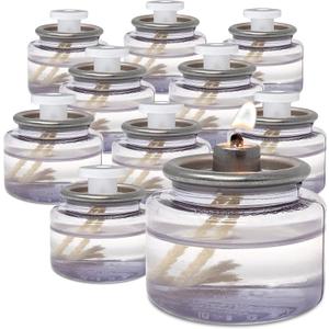 Hyoola Liquid Candles - 8 Hour Disposable Paraffin Tea Lights - 12 Pack - Emergency and Restaurant Candles