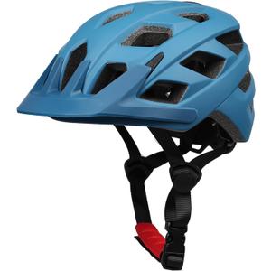 Kids Bike Helmet, 2 Size Adjustable for Youth Toddler Boys & Girls Child Helmets with Visor for Skating Cycling Scooter (Blue, M: 54-58 cm / 21.3"-22.8")