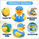 24 Pcs Golf Rubber Ducks 2 Inch Golf Sport Party Favors Bulk Tiny Golfer Golfs Party Decorations for Team Events Decorations Birthday Supplies Club Player Gift