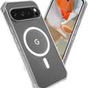 Caka Google Pixel 9 Pro Translucent Case [MagSafe Compatible], Magnetic Dual Layer Protection 2PACK