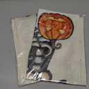 2 x Halloween Trick or Treat Garden Flag Ghost Dog 12x18 Inch Small Double Sided Burlap Welcome Yard Dachshund Skeleton Outside Decorations DF342