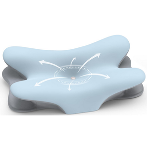 Cervical Neck Pillow for Pain Relief - Ergonomic Side Sleeper Pillow for Neck Support, Memory Foam Pillows for Sleeping, Contour Pillow Bed Pillow for Back Stomach Sleepers(Blue & Grey)