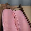 HIGOGOGO 6" Extra Thick Floor Pillow Cushion for Adults, Meditation Cushion Pillow, Large Square Floor Sitting, Tufted Corduroy Cover, for Tatami Living Room or Yoga, 22x22 Inch, 2Pack, Pink