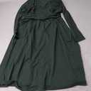 OUGES Women's Fall Long Sleeve V Neck Winter 2025 Outfits with Pockets Dress L