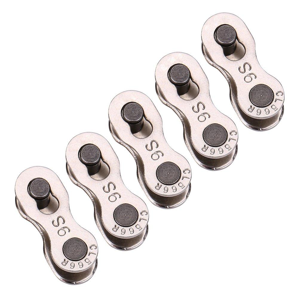 5 Pairs Quick Release Chain Bicycle Chain Link Connector for 8/9/10 Speed (8/7/6 Speed)