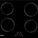 CDV 6000W Built-in Induction Cooktop 4 Burners, 24 Inch Electric Cooktop Touch Control Ceramic Glass Plate 9 Power Levels Fast Heating Child Safety Lock