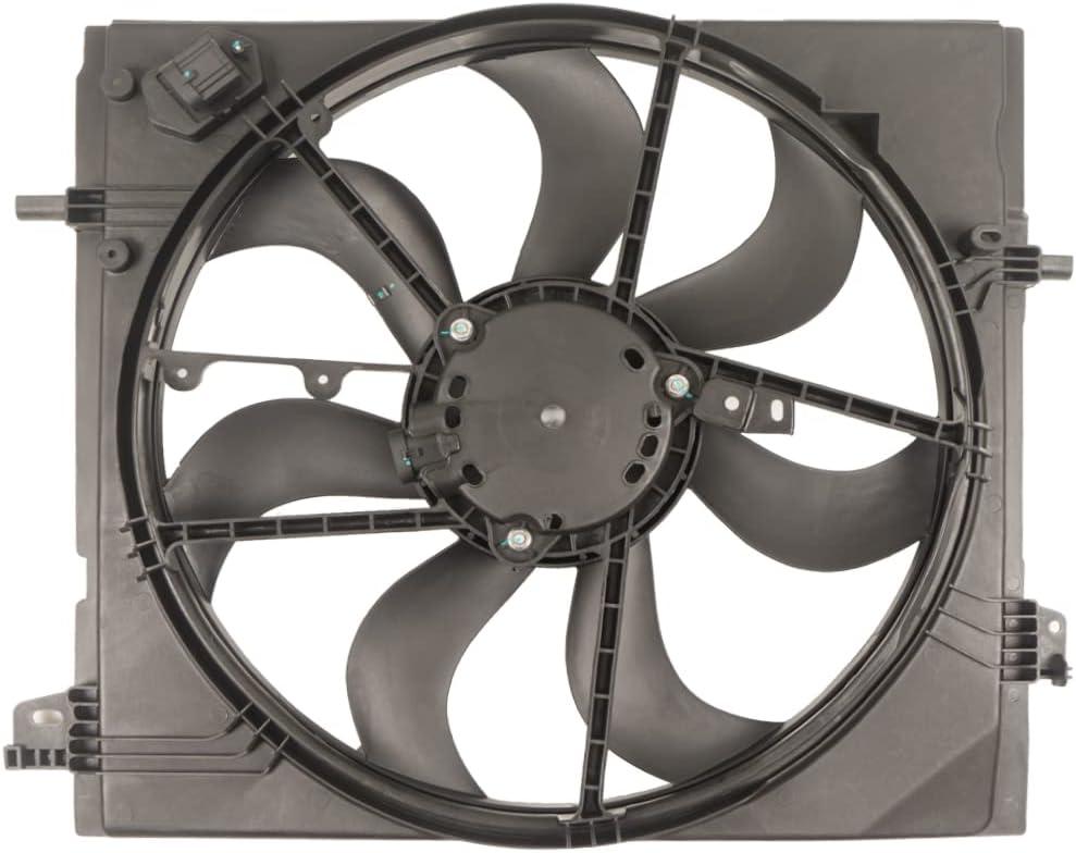 NI02 Radiator Electric Cooling Fan Assembly for Nissan Rogue 17-22 | Replacement Radiator Cooling Fan Assembly Rogue Sport 2.0L 2017 2018 2019 2020 2021 2022