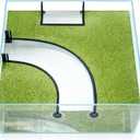 3 Pcs Aquarium Floating Plant Barrier 2 Curved (60cm Arc) + 1 Rectangular (21.4x8.4cm) Floating Plant Corral, 10cm Height, Keeps Floaters Away from Filter, Heater, Fits Most Aquariums