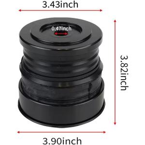 Silicone Body Mount Kit for 2008-2016 Ford F-250/F-350 Crew Cab- Superior Durable Silicone Bushings, Improve Ride Quality, Outperforms OEM & PU Mounts (4 Pack-Black)