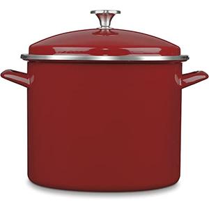 12QT STOCKPOT W/COVER RED