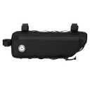 Bike Frame Bag 2L/3L – Waterproof 600D/Scratch-Proof, 7" Phone Fit, 4-Point & Multi-Position Anti-Sway Straps, Full-Side Zipper Quick Access, Tool-Free Install, Universal MTB/Road/Gravel/E-Bike