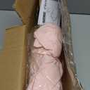 Metal Arch Stand and Cover Set,1 Light Pink Spandex Fitted Backdrop with 1 Gold Wedding Arched Stand Frame for Parties Birthday Baby Shower Bridal Banquet Decoration (6FT)