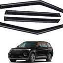 Tape-On Side Window Visors Rain Guards Deflectors FIT 20202022 Ford Explorer XLT Limited Timberline ST King Ranch Platinum  4PCS Smoked Acrylic Vent Shades