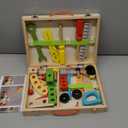 KIDWILL Tool Kit for Kids, 36-Piece Wooden Toddler Tools Set Includes Tool Box, Montessori Educational Stem Construction Toys for 2 3 4 5 6 Year Old Boys Girls, Best Birthday Gift for Kids