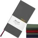 1 Pcs Weeks Planner Gift for Christmas, A6 / 3.9x7.4 inch Portable Planner Undated Pocket Size Calendar Year Month Week Mini Slim Notebook Journal Schedule for Traveler Office (Olive Green)