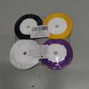 Halloween Double Faced Satin Ribbon, 3/8 Inch Wide Orange Black Purple White Ribbons, Crafts, Hair Bows, Party Decorations  4 Rolls, Total 96 Yards