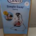 Graco Simple Sway Baby Swing, SidetoSide Sway, Infant Swing with 6 Speeds, Vibration, Abbington