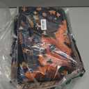 Area Rugs 3'x5' Washable Non-Slip, Floral Vintage Distress Print Pattern Medallion Carpet for Living Room Bedroom Dining Room, Black Colorful Floral Dark Tan