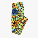 Lularoe Tall Curvy (TC fits Sizes 12-18) Tye Dye Bright Yellow Black Purple Red Buttery Soft Adult Leggings