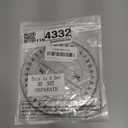 Zonon 2 Pack 6 Inch Protractor, Multifunctional Drawing Ruler Rotatable Mathematical Function Math Geometry Ruler Set, 360 Degree Protractor, Drafting Tools, Large Circle Protractors(Classic)